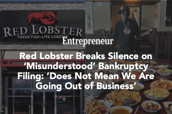 Headline from Entrepreneur for Red Lobster