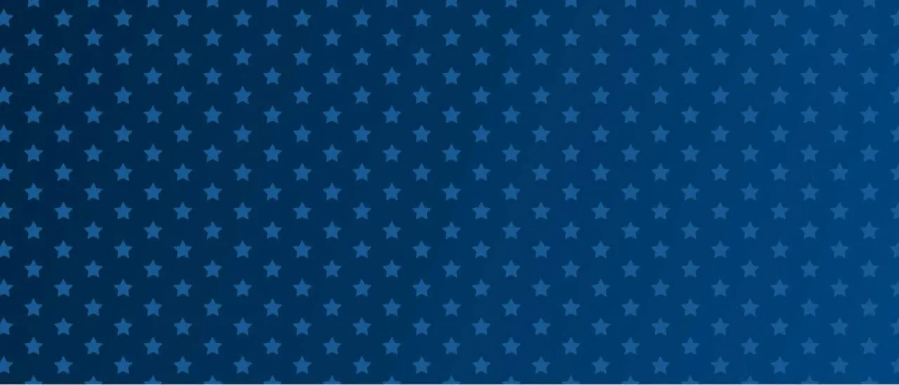 Stock image of stars against a blue background